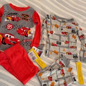 Disney Red & Gray Lightning McQueen Pajama Set - 2 Pack